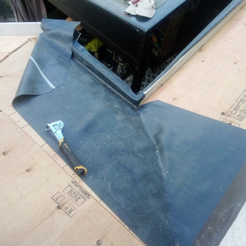 Cedar conversion, with built in epdm rubber gutter system and fascia boards