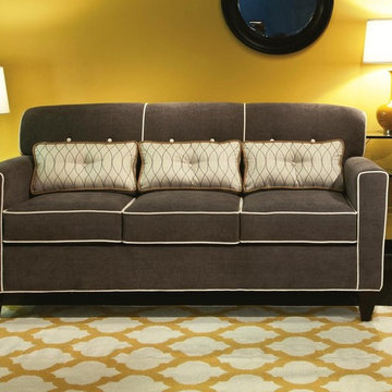 Chelsea Home Furniture Ally Apartment Size Sofa in Heavenly Mocha