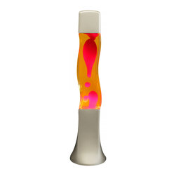 Lava Lamp Groovy Magma Light with Red Wax & Yellow Liquid 42cm - Novelty Lighting