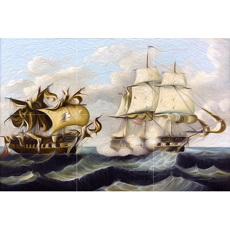 Tile Mural Kitchen Bathroom Wall Backsplash Capture, Ceramic Matte