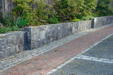 This is an example of a traditional landscaping in Boston.