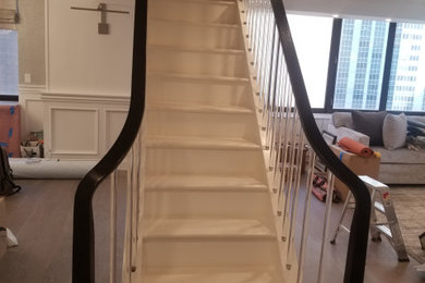 Example of a classic staircase design in New York
