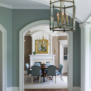 Interior arches define spaces but bring continuity