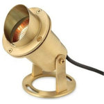 Hinkley - Hinkley Low Voltage One Light Outdoor Spot Lamp, Brass - Notes : 4" D Base, 3.75" D Shroud, 3" D Lens, Submersible Pond Light.  Remodel: NULL  Trim Included: NULLLow Voltage One Light Outdoor Spot Lamp Brass *UL: Suitable for wet locations*Energy Star Qualified: n/a  *ADA Certified: n/a  *Number of Lights: Lamp: 1-*Wattage:50w MR16 bulb(s) *Bulb Included:No *Bulb Type:MR16 *Finish Type:Brass