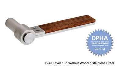 BCJ Lever 1, Walnut/Stainless Steel (No. 106-WW)