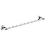 Symmons Industries - Dia 24 Inch Towel Bar with Mounting Hardware, Chrome - As part of the contemporary and sleek Dia collection, this Dia 24 Inch Towel Bar has the space to hold multiple towels in your bathroom. Constructed of premium bronze, brass, and stainless steel, this extra long towel bar includes wall mounting hardware and has a weight capacity of up to 50 pounds. Like all Symmons products, the Dia 24 Inch Towel Bar is backed by a limited lifetime consumer warranty and 10 year commercial warranty.