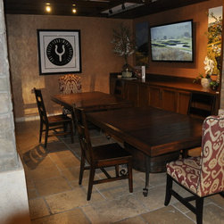 wine  barrel table - Dining Tables