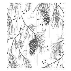 Sequoia Wellington-Grey - Wallpaper