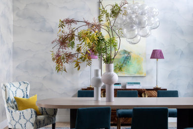 Inspiration for a transitional dining room in San Francisco.