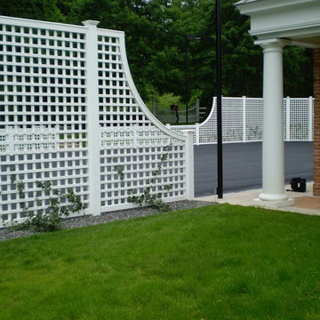 Lattice Tennis Court Enclosure