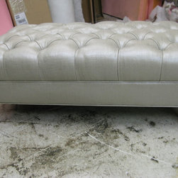 Custom Tufted Ottoman - Footstools And Ottomans