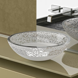 Florence Glass Italian Vessel Sink | Matte White - Bathroom Sinks