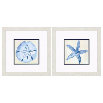 Coastal Watercolor-A Artwork, 2-Piece Set