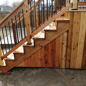 Cedar Deck with Storage and Pergola