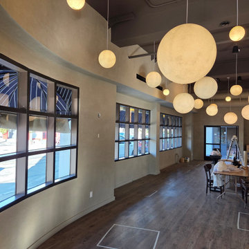 Plaster Application Work in commercial areas. Restaurant