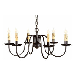 Handcrafted In USA - Wrought Iron Chandelier - Chandeliers