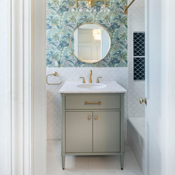 Vintage Charm-Modern Elegance Bathroom Project / Old Town, Alexandria, VA