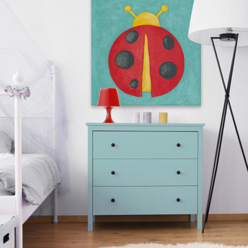 "August’s Wish V" Painting Print on Wrapped Canvas