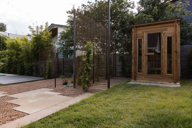 Example of a minimalist shed design in Austin