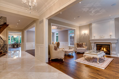 Living room - transitional living room idea in Toronto