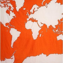 map wall hanging