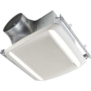 Broan XB50L1 50 CFM 0.3 Sone Ceiling Mounted LED Lighted Exhaust - White