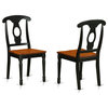 5Pc Dining Set Features A Drop Leaf Table, 4 Chairs, Black, Cherry