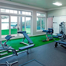basement gym sports area