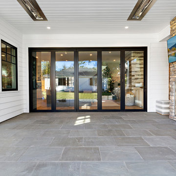 Modern Farmhouse Style Home Extends Living Space with AG Millworks Bi-Fold Doors