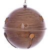 Vickerman 6" Brown Wood Grain Bell Orn 2/Bag