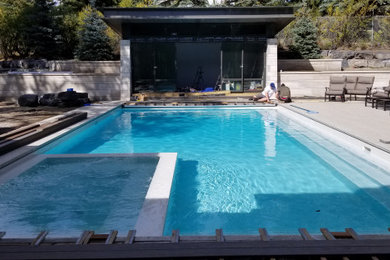 Design ideas for a swimming pool in Calgary.