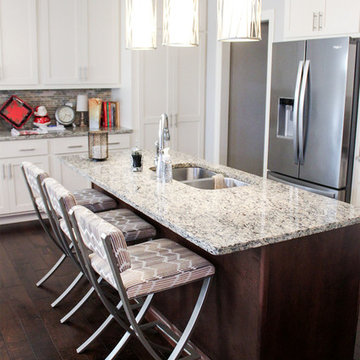 Custom Upholstered Counter Height Bar Stools