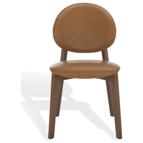 Safavieh Couture Kayleen Wood Dining Chair, Walnut/Brown