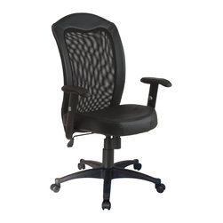 Back Chair with Black Vinyl Trim - Office Chairs