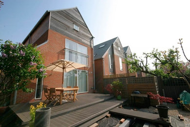 Design ideas for a contemporary house exterior in Other.