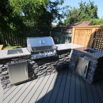 Some custom decks built by Hickory Dickory Decks using Armadillo decking.