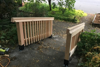 Example of an arts and crafts staircase design in Portland