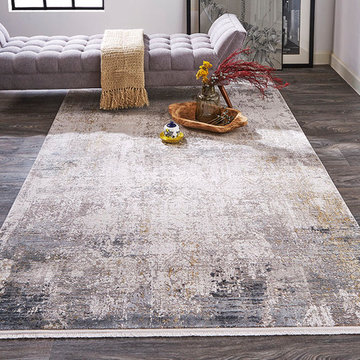 Lindstra Area Rug - Light Gray/Ivory