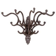 Palms Up Dark Brown Cast Iron Wall Mount Hook Set, Set of 2 - Contemporary  - Wall Hooks - by Danya B.