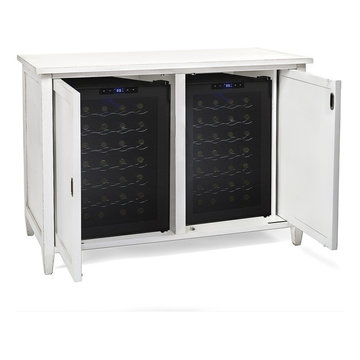 Firenze Mezzo Wine and Spirits Credenza with 28 Bottle Wine Refrigerator 335-17-