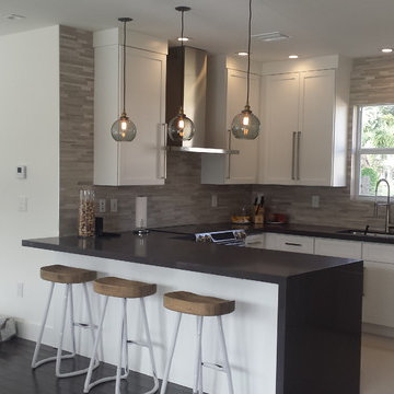 Miami Springs Interior remodeling, new Kitchen and powder room