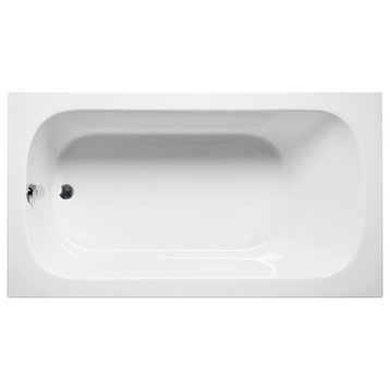 Malibu Sanibel ADA Rectangle Soaking Bathtub 54x30x18 White