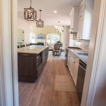 Medway, MA - kitchen redesign/unused room transformed to pantry and cubby space