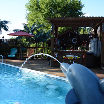 Tropical Backyard Packed with Fun
