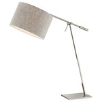 Lite Source - Lucilla Table Lamp in Brushed Nickel - Stylish and bold. Make an illuminating statement with this fixture. An ideal lighting fixture for your home.&nbsp