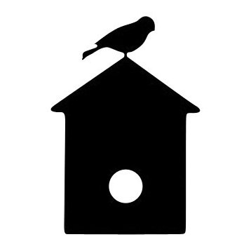 Birdhouse Message Board Magnet Powder Coated