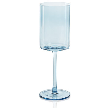 Foligno Wine Glasses, Light Blue, Set of 6