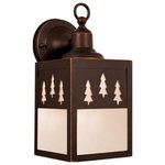 Vaxcel - Vaxcel OW24953BBZ Yellowstone - One Light Outdoor Wall Sconce - Width: 5.13"
