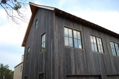 Rustic exterior home idea in Austin