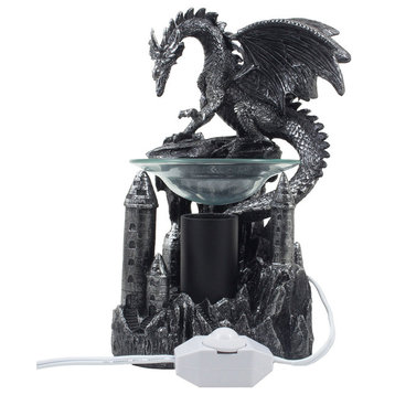 Guardian Dragon on Medieval Castle Electric Oil Warmer and Wax Tart Burner
